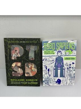 PTSD by Guillaume Singelin And Robo Sapiens by Torranosuke Shimada Lot Of Books
